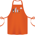 Retro Data Storage Funny Geek Nerd CD PC Cotton Apron 100% Organic Orange