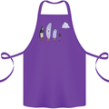 Retro Data Storage Funny Geek Nerd CD PC Cotton Apron 100% Organic Purple