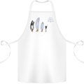 Retro Data Storage Funny Geek Nerd CD PC Cotton Apron 100% Organic White