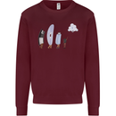 Retro Data Storage Funny Geek Nerd CD PC Kids Sweatshirt Jumper Maroon