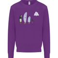 Retro Data Storage Funny Geek Nerd CD PC Kids Sweatshirt Jumper Purple