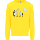 Retro Data Storage Funny Geek Nerd CD PC Kids Sweatshirt Jumper Yellow