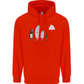 Retro Data Storage Funny Geek Nerd CD PC Mens 80% Cotton Hoodie Bright Red