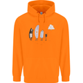 Retro Data Storage Funny Geek Nerd CD PC Mens 80% Cotton Hoodie Orange