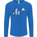 Retro Data Storage Funny Geek Nerd CD PC Mens Long Sleeve T-Shirt Royal Blue