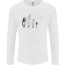 Retro Data Storage Funny Geek Nerd CD PC Mens Long Sleeve T-Shirt White