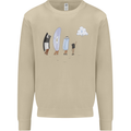Retro Data Storage Funny Geek Nerd CD PC Mens Sweatshirt Jumper Sand