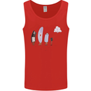 Retro Data Storage Funny Geek Nerd CD PC Mens Vest Tank Top Red
