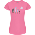 Retro Data Storage Funny Geek Nerd CD PC Womens Petite Cut T-Shirt Azalea