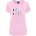 Retro Data Storage Funny Geek Nerd CD PC Womens Wider Cut T-Shirt Light Pink