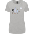 Retro Data Storage Funny Geek Nerd CD PC Womens Wider Cut T-Shirt Sports Grey