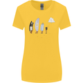 Retro Data Storage Funny Geek Nerd CD PC Womens Wider Cut T-Shirt Yellow