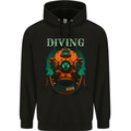 Retro Dive Helmet Scuba Diving Diver Bonnet Childrens Kids Hoodie Black