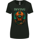 Retro Dive Helmet Scuba Diving Diver Bonnet Womens Wider Cut T-Shirt Black