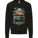 Retro Gaming Graphics Video Games Gamer Mens Sweatshirt Jumper Black