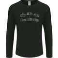 Retro Joypads Joystick Gaming Gamer Controller Mens Long Sleeve T-Shirt Black