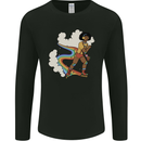 Retro Roller Blading Blades Inline Skating LGBT Mens Long Sleeve T-Shirt Black
