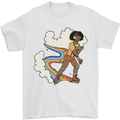 Retro Roller Blading Blades Inline Skating LGBT Mens T-Shirt 100% Cotton White