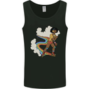 Retro Roller Blading Blades Inline Skating LGBT Mens Vest Tank Top Black