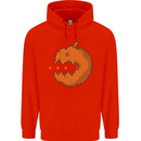 Retro Video Games Halloween Pumpkin Funny Mens 80% Cotton Hoodie Bright Red