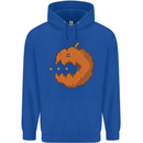 Retro Video Games Halloween Pumpkin Funny Mens 80% Cotton Hoodie Royal Blue