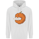 Retro Video Games Halloween Pumpkin Funny Mens 80% Cotton Hoodie White