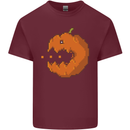 Retro Video Games Halloween Pumpkin Funny Mens Cotton T-Shirt Tee Top Maroon