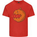Retro Video Games Halloween Pumpkin Funny Mens Cotton T-Shirt Tee Top Red