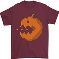 Retro Video Games Halloween Pumpkin Funny Mens T-Shirt 100% Cotton Maroon