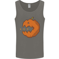 Retro Video Games Halloween Pumpkin Funny Mens Vest Tank Top Charcoal