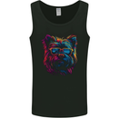 Retrowave Yorkshire Terrier Dog Mens Vest Tank Top Black