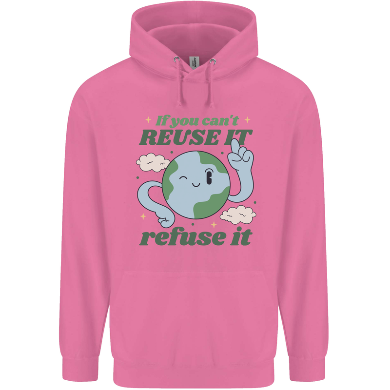 Reuse It Recycle Climate Change Environment Mens 80% Cotton Hoodie Azelea