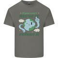 Reuse It Recycle Climate Change Environment Mens Cotton T-Shirt Tee Top Charcoal