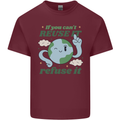 Reuse It Recycle Climate Change Environment Mens Cotton T-Shirt Tee Top Maroon