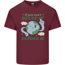 Reuse It Recycle Climate Change Environment Mens Cotton T-Shirt Tee Top Maroon