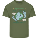 Reuse It Recycle Climate Change Environment Mens Cotton T-Shirt Tee Top Military Green
