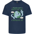Reuse It Recycle Climate Change Environment Mens Cotton T-Shirt Tee Top Navy Blue