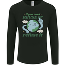 Reuse It Recycle Climate Change Environment Mens Long Sleeve T-Shirt Black