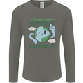 Reuse It Recycle Climate Change Environment Mens Long Sleeve T-Shirt Charcoal