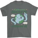 Reuse It Recycle Climate Change Environment Mens T-Shirt 100% Cotton Charcoal