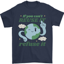 Reuse It Recycle Climate Change Environment Mens T-Shirt 100% Cotton Navy Blue