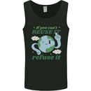Reuse It Recycle Climate Change Environment Mens Vest Tank Top Black