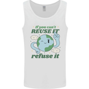Reuse It Recycle Climate Change Environment Mens Vest Tank Top White