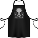 Ride Fast Biker Skull Motorcycle Guitars Rock Cotton Apron 100% Organic Black