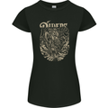 Riders Skull Biker Motorbike Motorcycle Womens Petite Cut T-Shirt Black