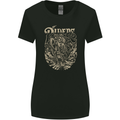 Riders Skull Biker Motorbike Motorcycle Womens Wider Cut T-Shirt Black