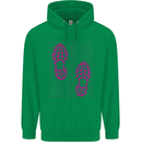 Rise & Run Running Cross Country Marathon Runner Childrens Kids Hoodie Irish Green