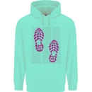 Rise & Run Running Cross Country Marathon Runner Childrens Kids Hoodie Peppermint