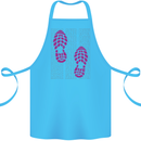 Rise & Run Running Cross Country Marathon Runner Cotton Apron 100% Organic Turquoise