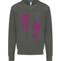 Rise & Run Running Cross Country Marathon Runner Kids Sweatshirt Jumper Storm Grey